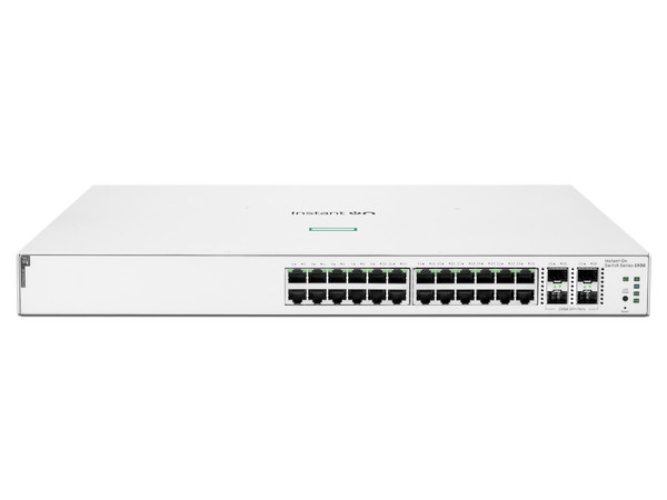 Switch HPE Networking Instant On 1930, 24 Puertos RJ-45 10/100/1000 Mbps, 4 Puertos SFP, Color Blanco.