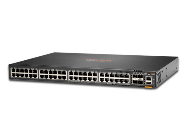 Switch HPE Aruba 6200F con 48 puertos Gigabit Ethernet Clase 4, 4 SFP+. Color Negro.