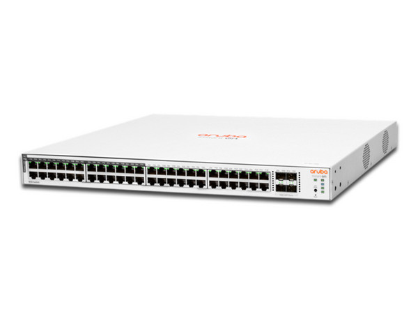 Switch HPE Aruba IOn 1830 Gestionado de 48 Puertos Gigabit Ethernet y 4 SFP PoE.
