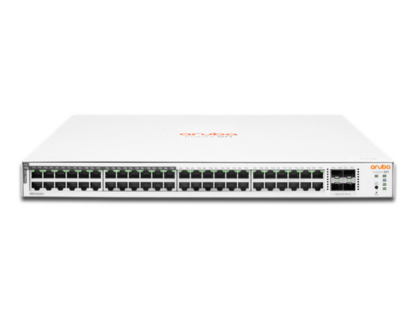 Switch HPE Aruba IOn 1830 Gestionado de 48 Puertos Gigabit Ethernet y 4 SFP PoE.