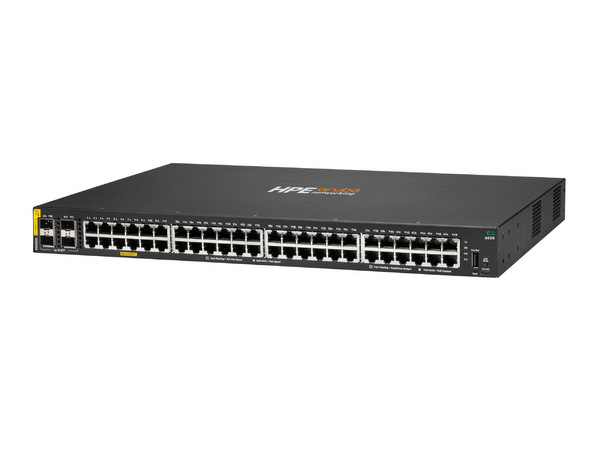 Switch HPE Aruba R8N85B, 48 Puertos 10M/100M/1G, 370W, PoE+ Clase 4, SFP, Administración L2/ L3. Color Negro.