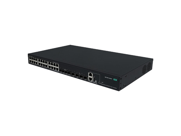 Switch HPE Networking CW 2150, 24 Puertos 10M/100M/1G PoE+, 4 Puertos SFP, 4 Puertos SFP+ 1G/10G, 405W. Color Negro.