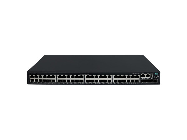 Switch HPE Networking CW 2150, 48 Puertos 10M/100M/1G PoE+, 4 Puertos SFP+ 1G/10G, 390W. Color Negro.