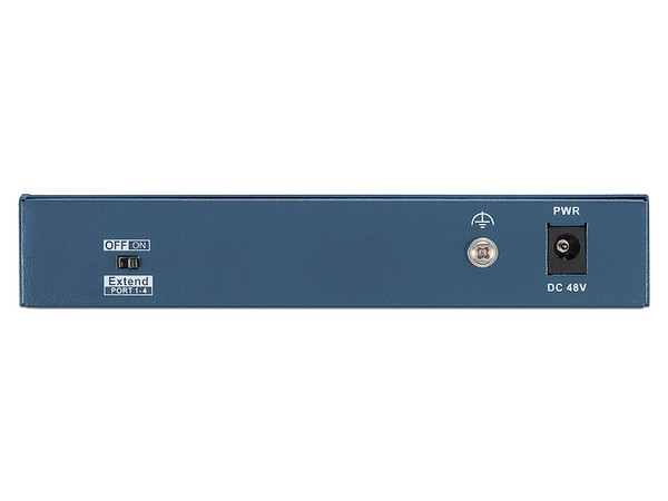 Switch Gigabit HikVision DS-3E0106HP-E de 4 puertos 100 Mbps, PoE.