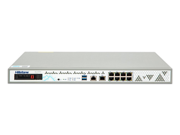 Dispositivo Firewall Hillstone Networks SG-6000-A2000-IN, NGFW, 5Gbps, Hasta 1 Millón de Sesiones Simultáneas, Montaje en Rack 1U, 8 GE.