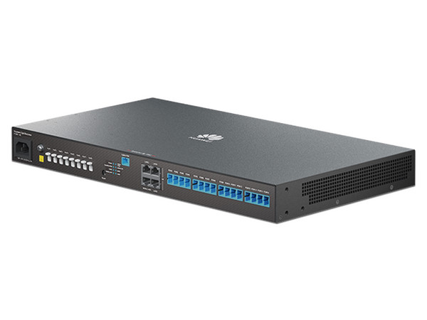 Switch Huawei MiniFTTO F1001-AC, 4 puertos GE, 1 puerto XGPON, 8 puertos PoF, 16 puertos GPON, VPN, VLANs, Wi-Fi Roaming, Administración en la Nube. Color Negro.