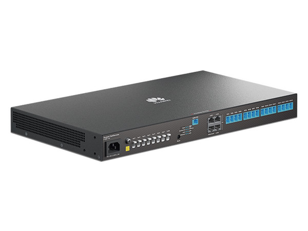 Switch Huawei MiniFTTO F1001-AC, 4 puertos GE, 1 puerto XGPON, 8 puertos PoF, 16 puertos GPON, VPN, VLANs, Wi-Fi Roaming, Administración en la Nube. Color Negro.