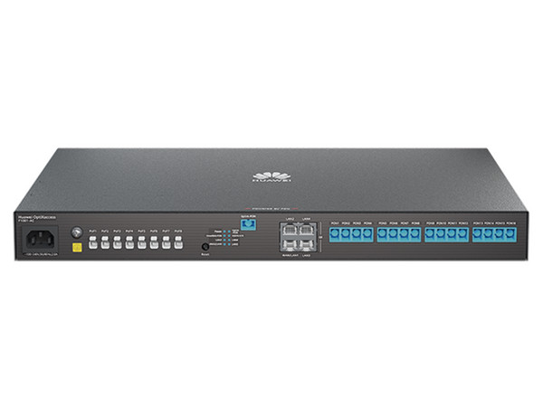 Switch Huawei MiniFTTO F1001-AC, 4 puertos GE, 1 puerto XGPON, 8 puertos PoF, 16 puertos GPON, VPN, VLANs, Wi-Fi Roaming, Administración en la Nube. Color Negro.