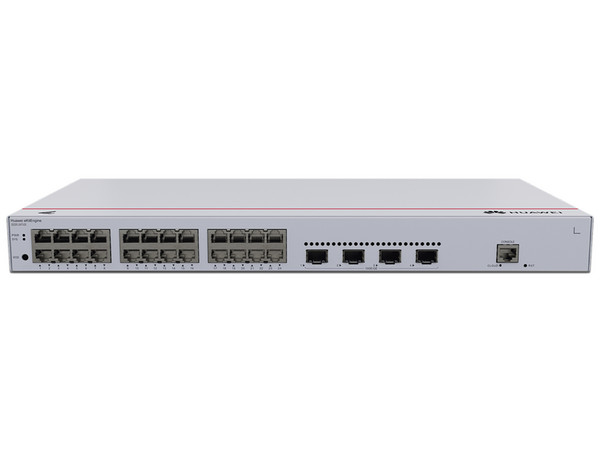 Switch Administrable Huawei S220-24T4X de 24 puertos Gigabit Ethernet y 4 puertos SFP+ Uplink, Capa 2.