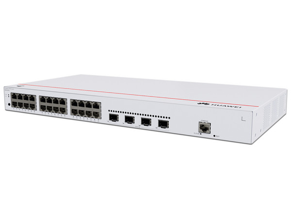 Switch Administrable Huawei S220-24T4X de 24 puertos Gigabit Ethernet y 4 puertos SFP+ Uplink, Capa 2.