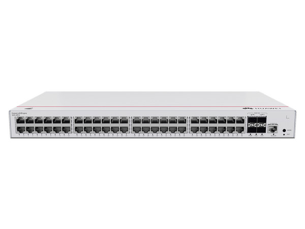 Switch Administrable Huawei S220-48P4X de 48 puertos Gigabit Ethernet PoE y 4 puertos SFP+ Uplink, 380W, Capa 2.
