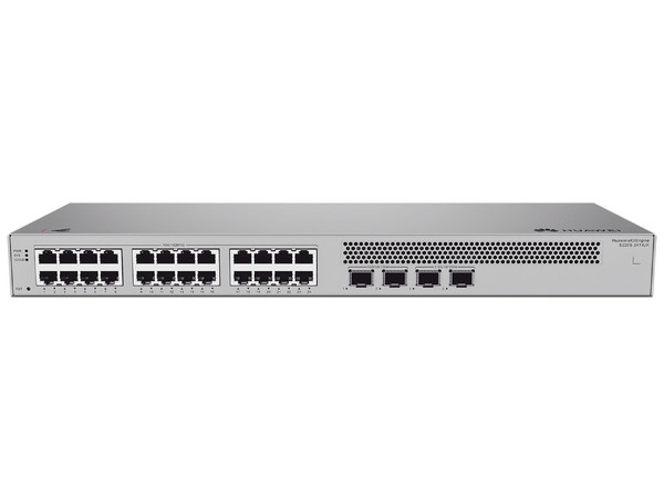 Switch Huawei  S220S-24T4JX de 24 Puertos 10/100/1000BASE-T, 2 Puertos 10GE SFP+ Uplink, 2 Puertos 2.5GE SFP, Administrable Capa 2.