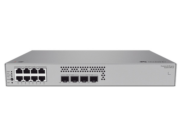 Switch de Acceso Gigabit Administrable PoE, Capa 2, 8 Puertos 10/100/1000 Mbps, 2 Puertos 2.5GE SFP, 2 Puertos 10GE SFP+ Uplink, 128 W.