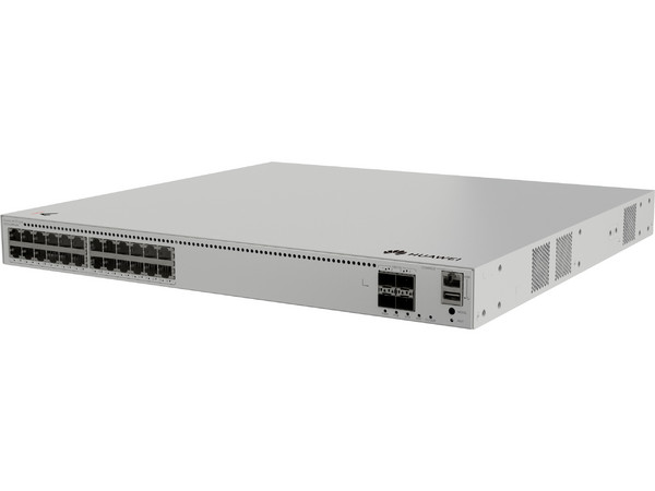 Switch Administrable Huawei S310-24PN4X de 24 puertos PoE 1000Mbps y 4 puertos SFP+ Uplink, 400W, Capa 3.