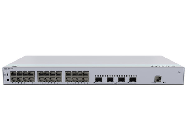 Switch Administrable Huawei S310-24T4X de 24 puertos Gigabit Ethernet, y 4 puertos SFP+ Uplink, Capa 3.