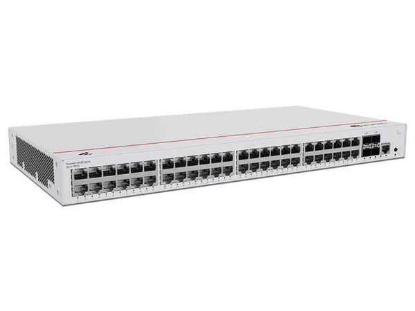 Switch Administrable Capa 3, 48 Puertos Gigabit PoE, 4 Puertos SFP 1GE Uplink, 380W, iStack, ERPS, Gestión en la Nube.