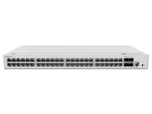 Switch Administrable Capa 3, 48 Puertos Gigabit PoE, 4 Puertos SFP 1GE Uplink, 380W, iStack, ERPS, Gestión en la Nube.