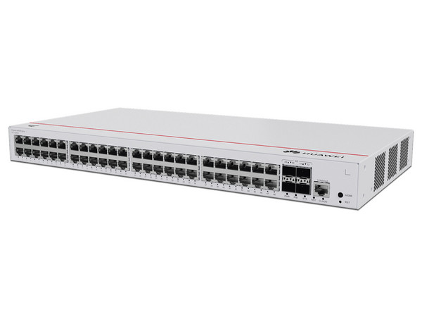 Switch Administrable Capa 3, 48 Puertos Gigabit PoE, 4 Puertos SFP 1GE Uplink, 380W, iStack, ERPS, Gestión en la Nube.