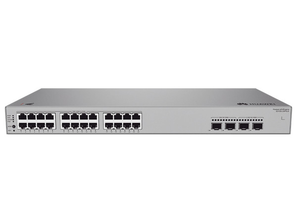 Switch Huawei S310S-24P4JX de 24 puertos PoE+ 10/100/1000Mbps, 2 puertos Uplink SFP, 2 puertos Uplink SFP+, Administración por la Nube, Capa 2+, 400W.
