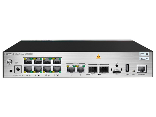 Firewall Huawei USG6530E, 10 Puertos RJ-45, 2 Puertos SFP+, Color Negro.