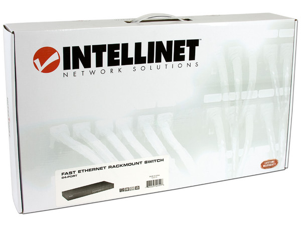 Switch INTELLINET de 24 Puertos 10/100Mbps, para montaje en Rack de 19