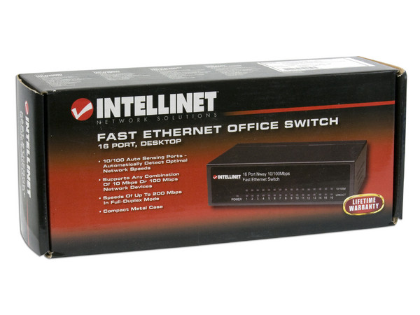 Switch INTELLINET de 16 Puertos 10/100Mbps   