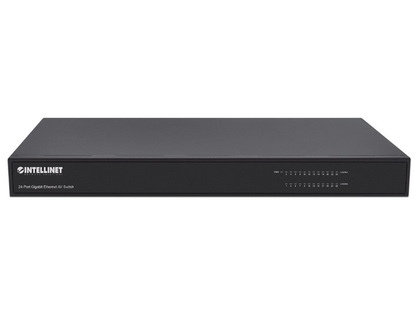 Switch INTELINET Gigabit de 24 Puertos para montaje en rack de 19