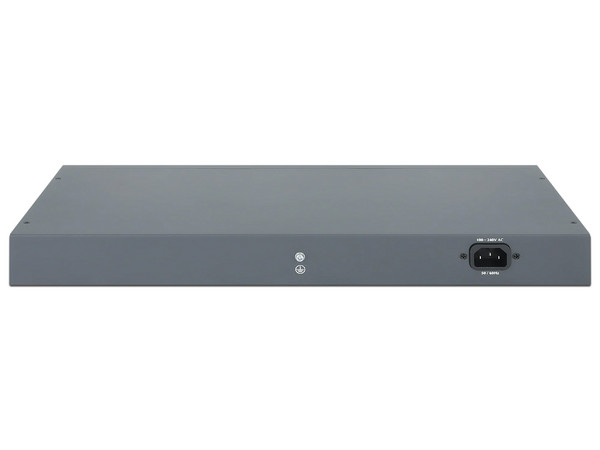 Switch Intellinet 561983, 16 Puertos GE 10/100/1000Base-T, 2 puertos SFP, 30W, PoE de 250 Vatios, Color Negro.