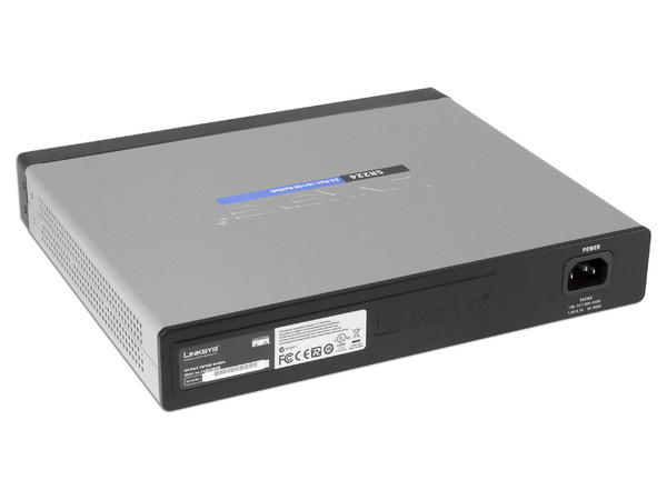 Switch Linksys SR224 de 24 puertos 10/100 full duplex para montaje en rack
