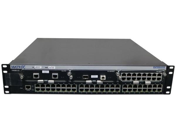 Switch MATRIX 1H582-51 de 48 puertos 10/100Mbps, con 3 ranuras para expansión de puertos.