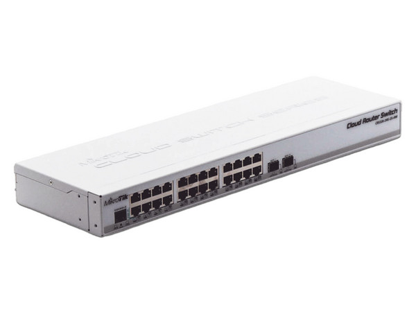 Switch Administrable MikroTik CRS326-24G-2S+RM, 24 Puertos RJ-45 10/100/1000Mbps , 2 Puertos SFP+, Color Blanco.