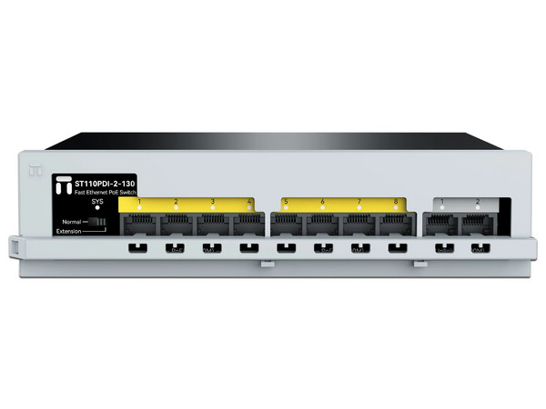 Switch Netis ST110PDI-2-130 de 8 Puertos PoE y 2 LAN, 10/100 Mbps.