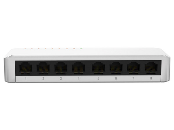 Switch Nexxt Infrastructure NSW-N801G de 8 puertos 10/100/1000Mbps, 1 puerto Gigabit Ethernet.