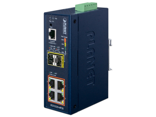 Switch Industrial Administrable Planet IGS-5225-4P2S, 4 Puertos Gigabit Ethernet 10/100/1000T y 2 Puertos SFP 100/1000X