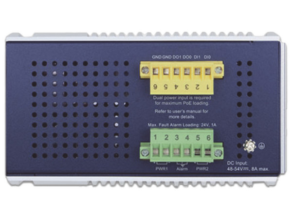 Switch Industrial Administrable Planet IGS-6329-8UP2S2X de 8 puertos Gigabit Ehternet PoE, 2 puertos SFP 2.5G y 2 puertos SFP 10G, 380W, Capa 3.