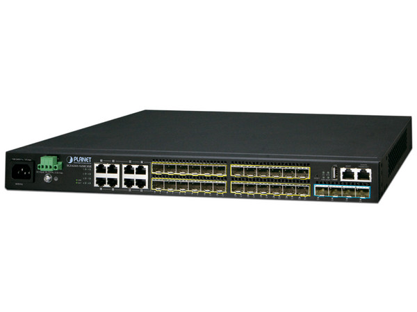 Switch Planet de 16 Puertos SFP, 8 Puertos Gigabit TP/SFP y 4 SFP+, Administrable.