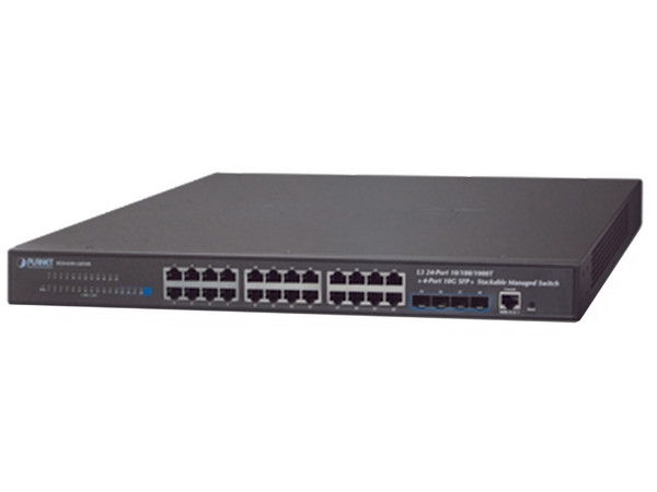 Switch Administrable Planet Technology SGS-6341-24T4X, 24 Puertos RJ-45 10/100/1000, 4 Puertos SFP.