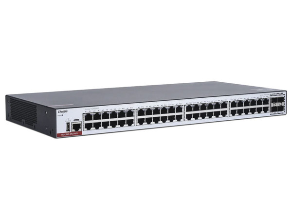 Switch Conmutador de capa 3 Ruijie RG-CS83-48GT4XS de 48 Puertos 100/1000Base-T, 4 puertos SFP+, PoE+.