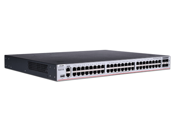 Switch Ruijie RG-CS85-48GT4XS-D, 48 Puertos RJ-45 10/100/1000 Mbps, 4 Puertos SFP+ 10GB, Color Gris.