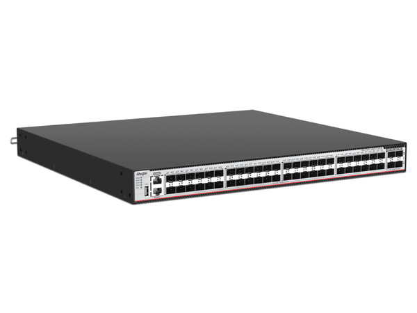 Switch Ruijie RG-CS85-48SFP4XS-D, 48 Puertos RJ-45 10/100/1000 Mbps, 4 Puertos SFP+, Color Negro.
