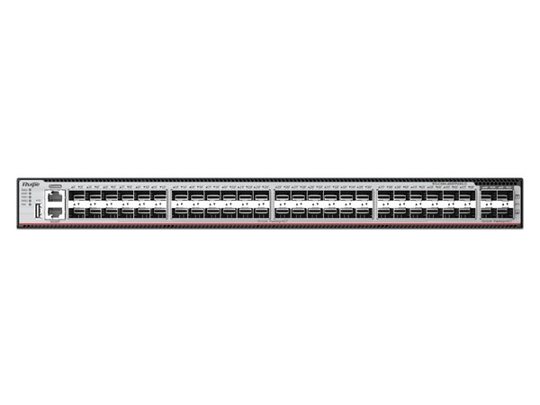 Switch Ruijie RG-CS85-48SFP4XS-D, 48 Puertos RJ-45 10/100/1000 Mbps, 4 Puertos SFP+, Color Negro.