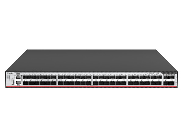 Switch Ruijie RG-CS85-48SFP4XS-D, 48 Puertos RJ-45 10/100/1000 Mbps, 4 Puertos SFP+, Color Negro.