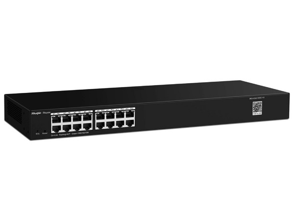 Switch Administrable RUIJIE RG-ES216GC-V2, 16 Puertos RJ-45 10/100/1000 Mbps. Color Gris.
