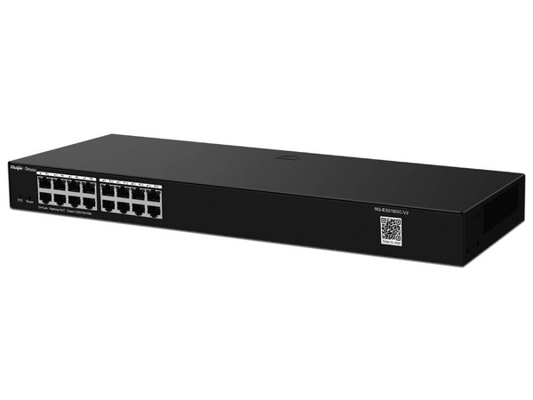 Switch Administrable RUIJIE RG-ES216GC-V2, 16 Puertos RJ-45 10/100/1000 Mbps. Color Gris.
