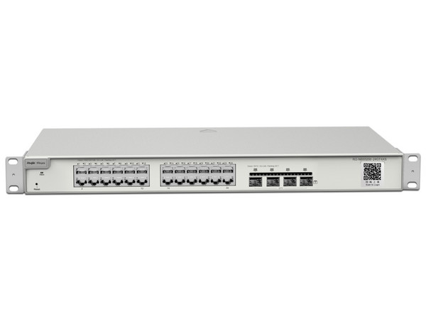 Switch Administrable Ruijie RG-NBS5200-24GT4XS, 24 Puertos RJ-45 10/100/1000 Mbps, 4 Puertos SFP+, Color Gris.