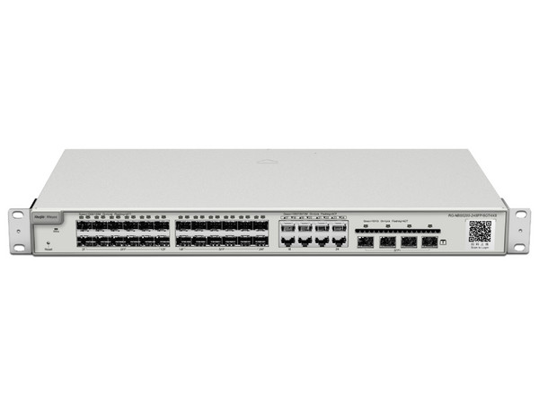 Switch Administrable Ruijie RG-NBS5200-24SFP/8GT4XS de 24 puertos SFP+, 8 puertos 10/100/1000Base-T, 4 puertos SFP Uplink, Capa 3.