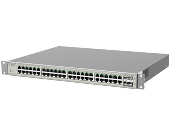 Switch Administrable Ruijie RG-NBS5200-48GT4XS-UP de 48 puertos 10/100/1000 Base-T PoE+ y 4 puertos SFP+.
