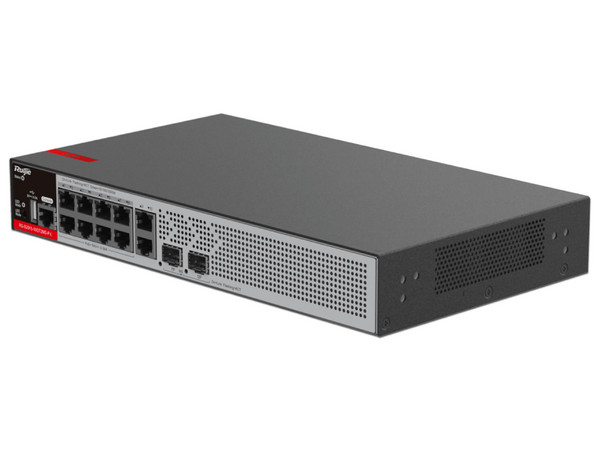 Switch PoE+ Empresarial 125 Watts, Administrable L2+, 8 Puertos PoE Gigabit , 2 Puertos Uplink Gigabit y 2 Puertos Uplink SFP 2.5G