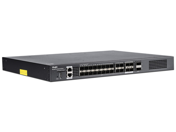 Switch Administrable Ruijie RG-S6120-20XS4VS2QXS, 20 Puertos SFP+, 4 Puertos SFP, 2 puertos QSFP+, Color Negro.