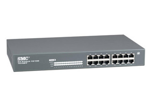 Switch EZNET-16SW SMC de 16-puertos para montaje en rack de velocidad dual 10/100